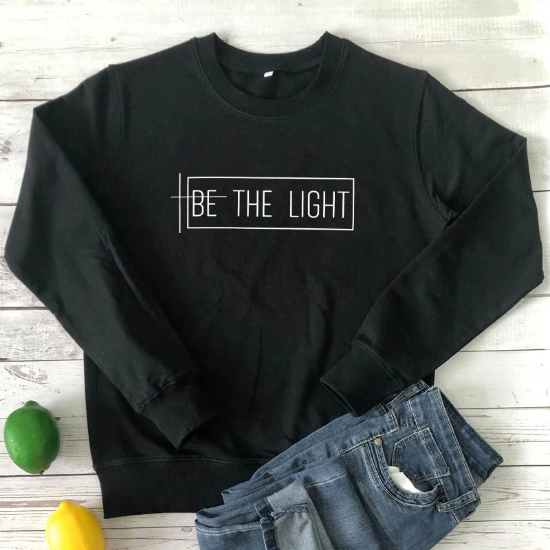 Be The Light Cotton Sweatshirt