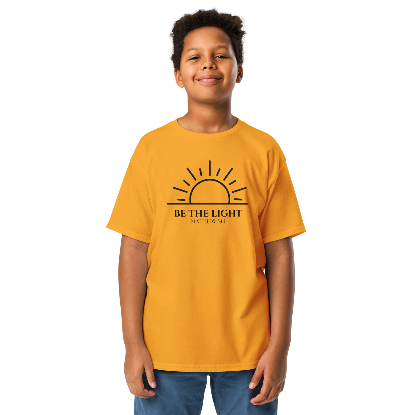 Matthew 5:14 Be The Light Youth Classic Tee