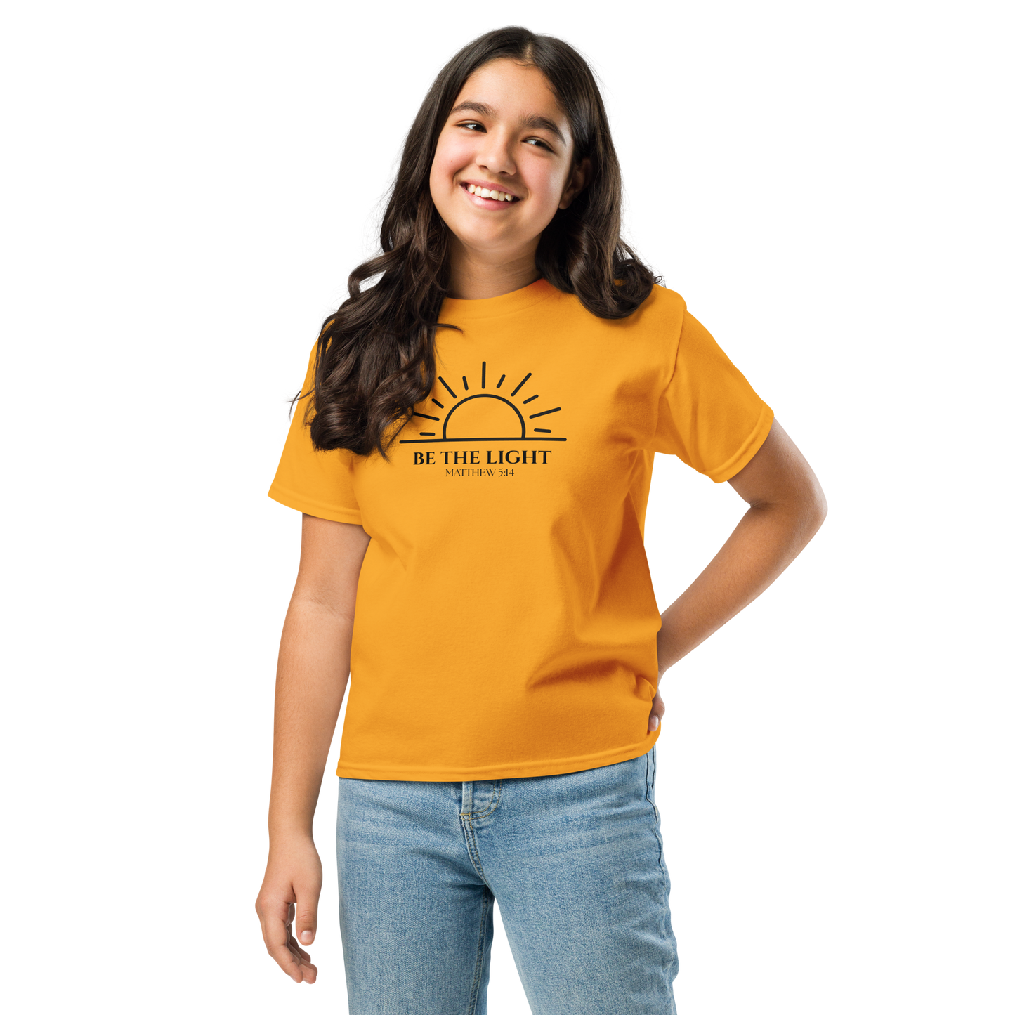 Matthew 5:14 Be The Light Youth Classic Tee