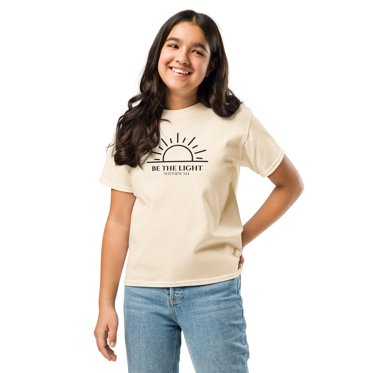 Matthew 5:14 Be The Light Youth Classic Tee