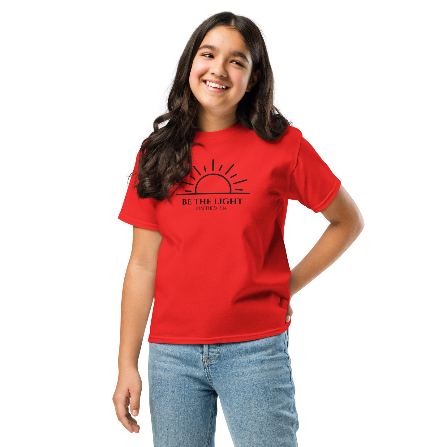 Matthew 5:14 Be The Light Youth Classic Tee