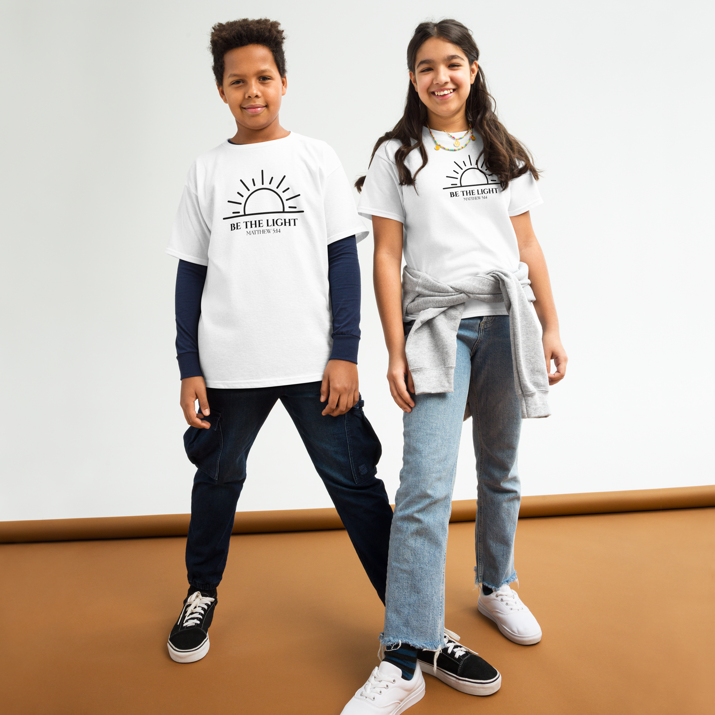 Matthew 5:14 Be The Light Youth Classic Tee