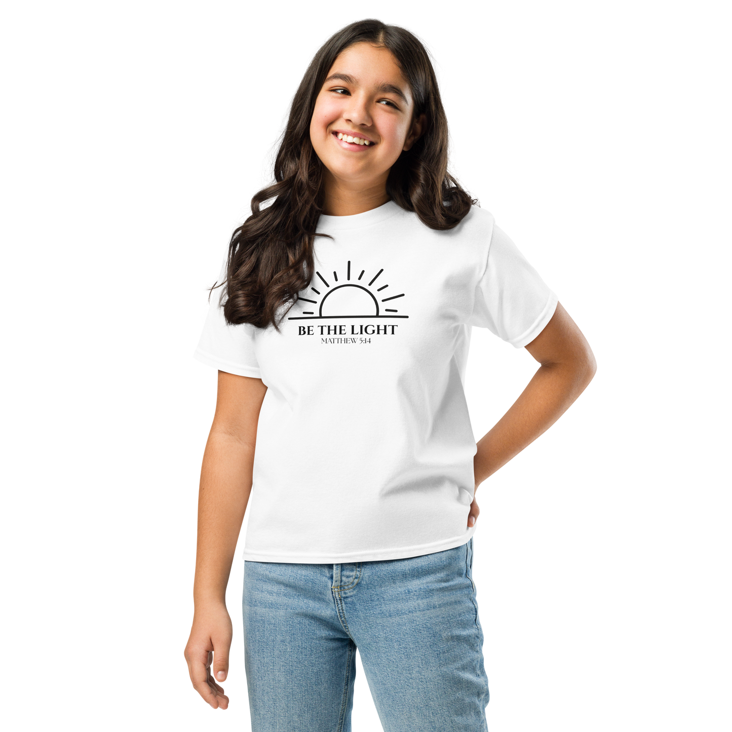 Matthew 5:14 Be The Light Youth Classic Tee