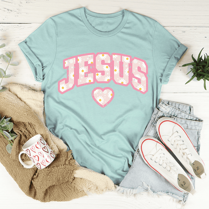 Jesus Floral T-Shirt | Faith & Beauty Combined – Delivered and Devoted