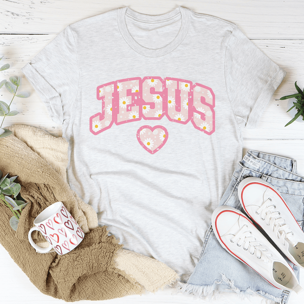 Jesus Floral T-Shirt-2