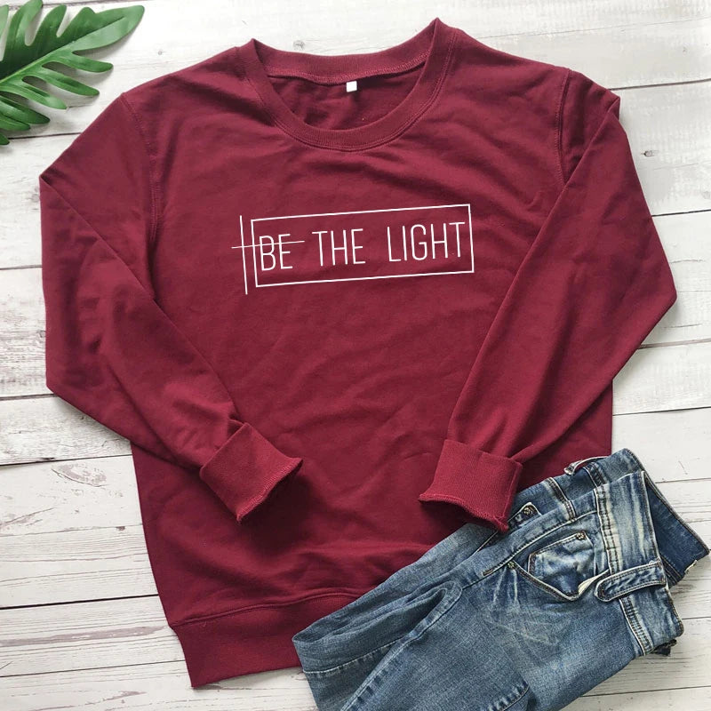 Be The Light Cotton Sweatshirt