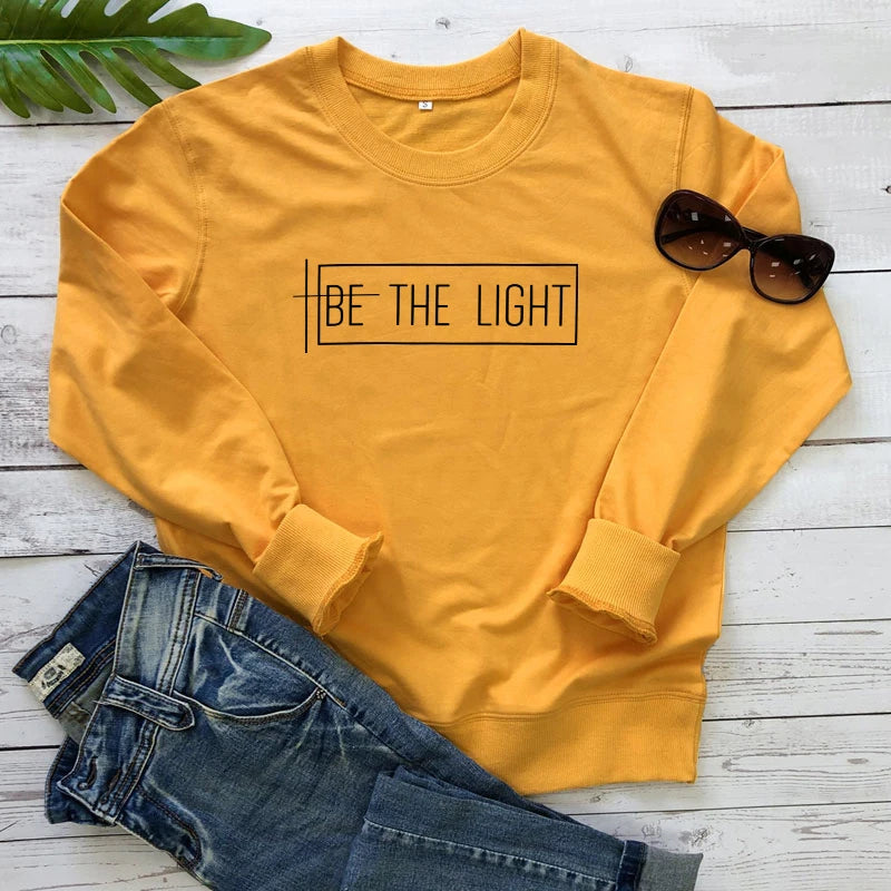Be The Light Cotton Sweatshirt