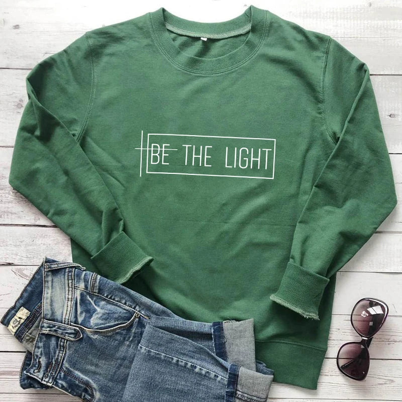Be The Light Cotton Sweatshirt