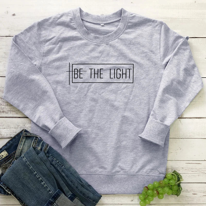 Be The Light Cotton Sweatshirt