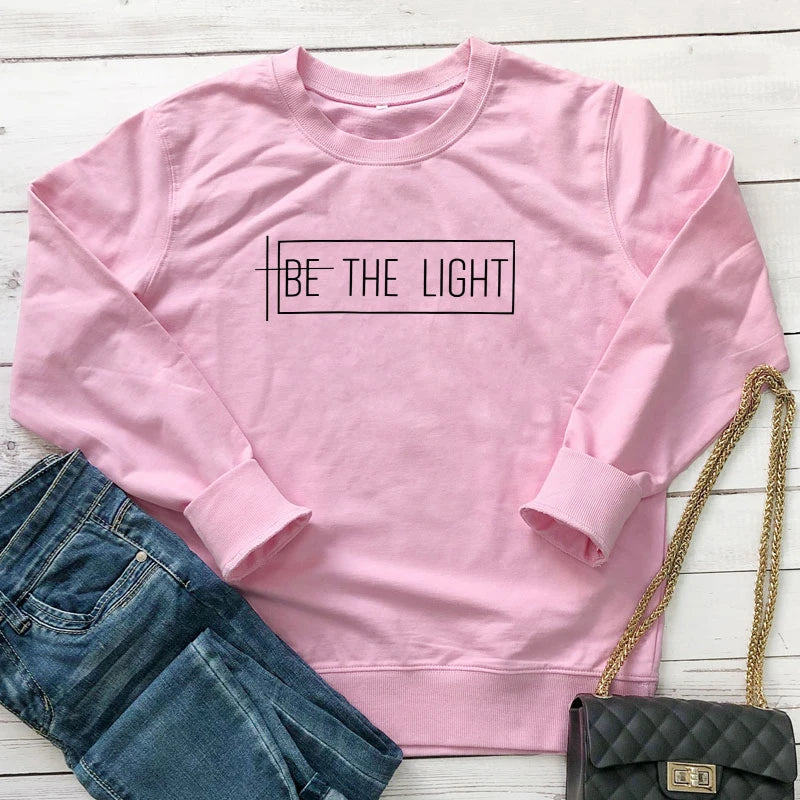 Be The Light Cotton Sweatshirt