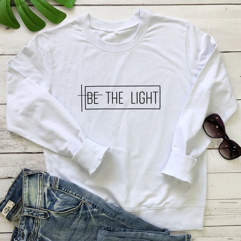 Be The Light Cotton Sweatshirt