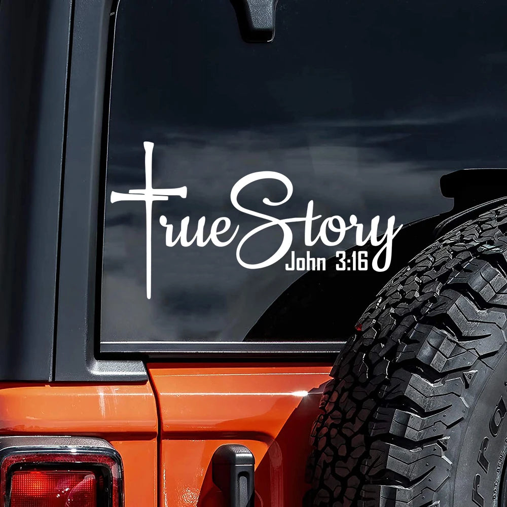 John 3:16 Car Sticker Decal