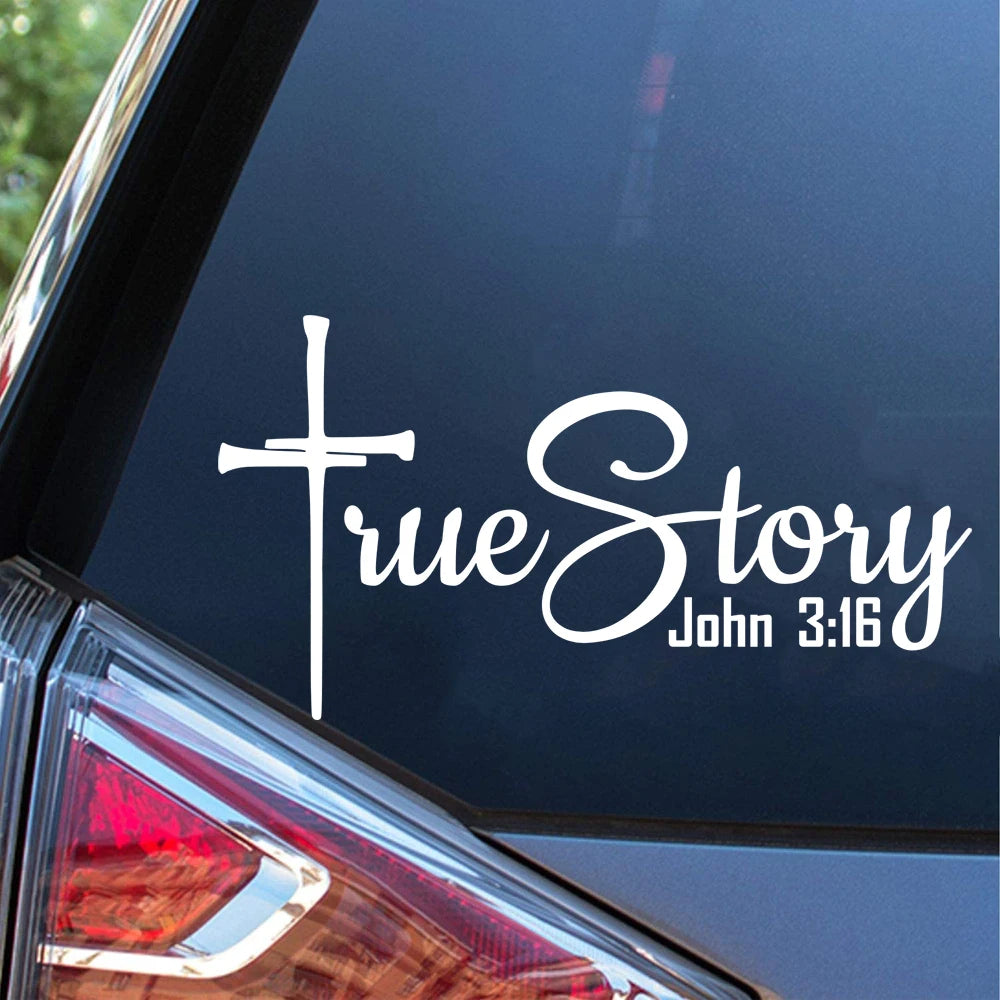 John 3:16 Car Sticker Decal