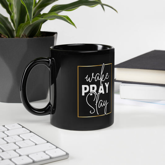 Wake Pray Slay Mug – Motivational Drinkware | Delivered & Devoted