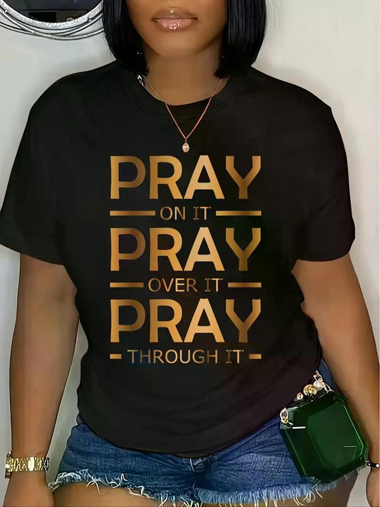 Prayer Pattern T-Shirt | Christian Faith Apparel – Delivered and Devoted