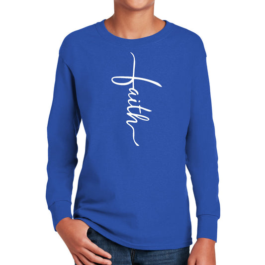 Faith Long Sleeve T-Shirt – Youth Christian Apparel | Delivered & Devoted
